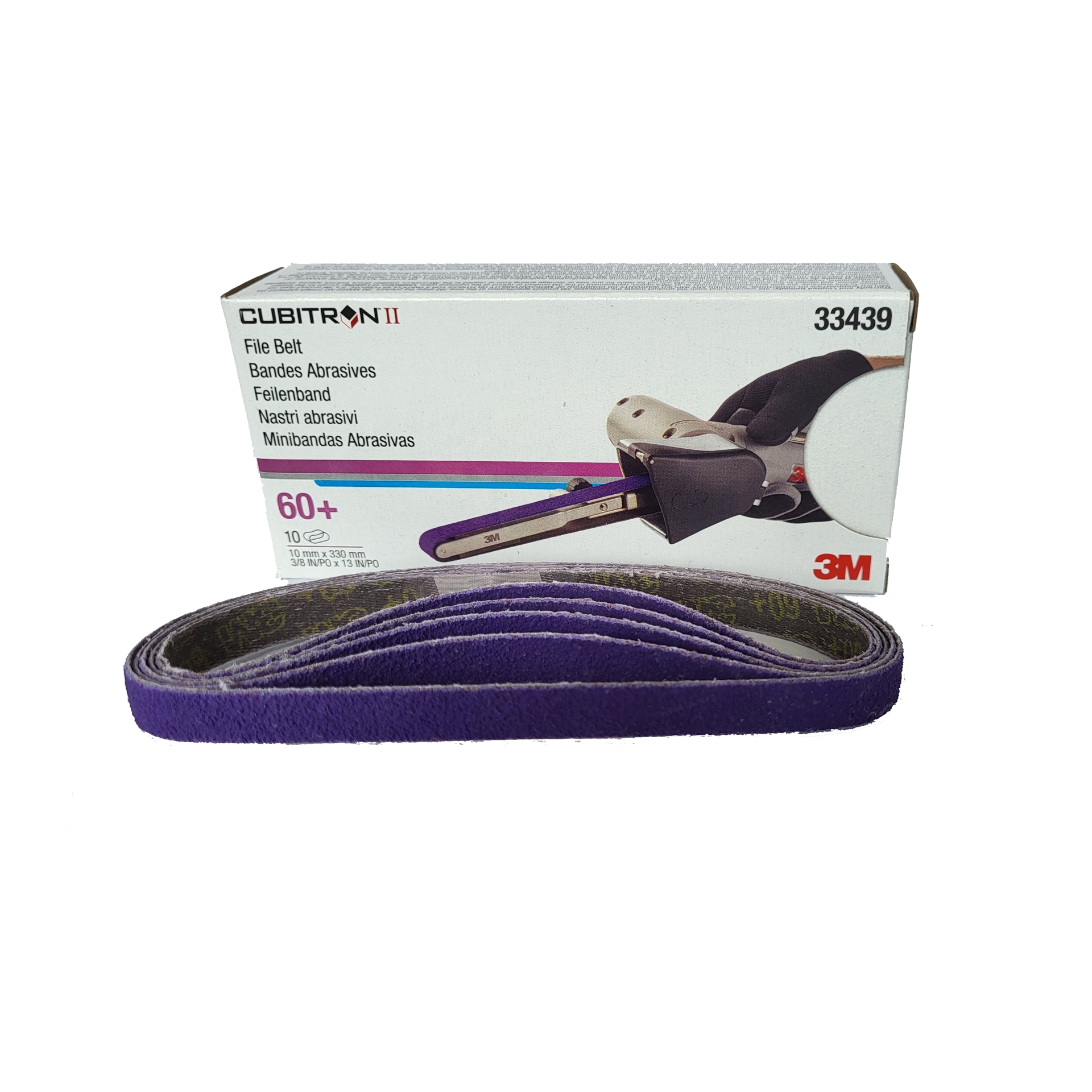 Cubitron™ II Feilenband 786F 10 mm × 330 mm 60+