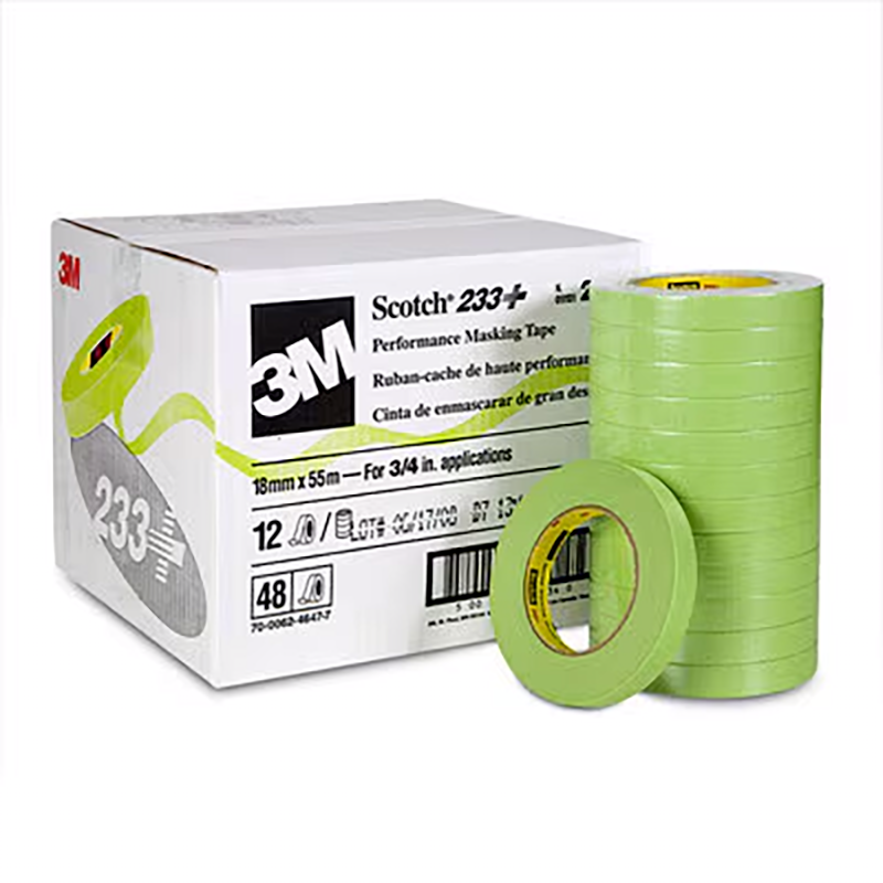 Scotch® Hochleistungsabdeckband 233+ Grün 18 mm × 55 m Karton mit 48 Rollen