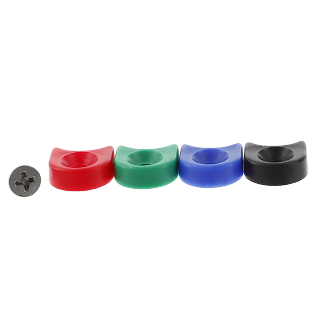 CCS-Clips 6395 grün, blau, rot, schwarz (VPE 4 Stück)