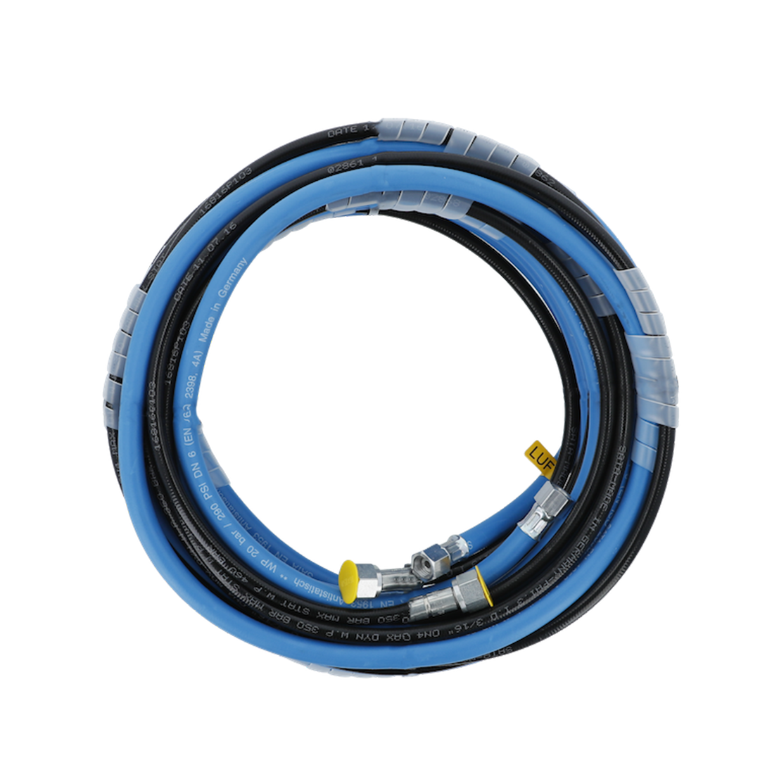 SATA Schlauchpaar, 6 × 4 mm 10 m lang Materialanschluss M16×1,5 Innengewinde für SATA spray mix