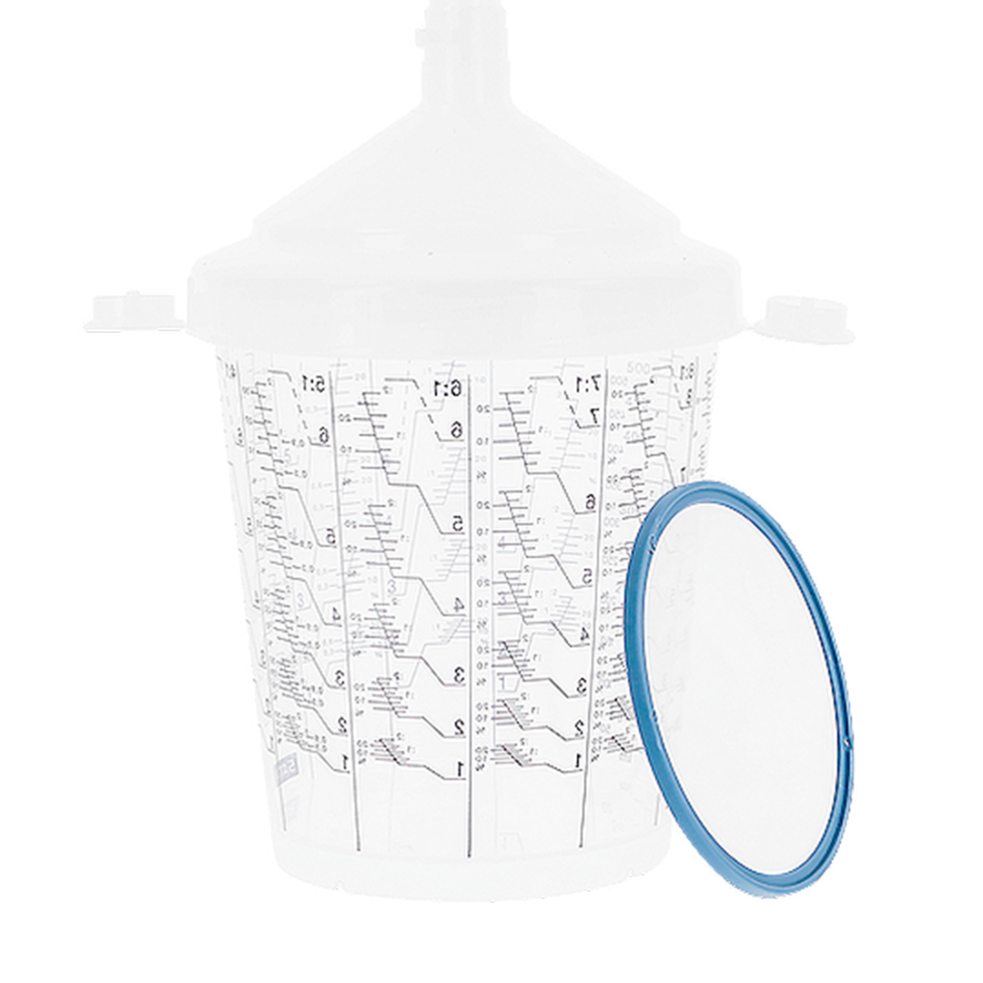 SATA RPS Mehrzweckbecher 0,6 l 125 µm Flachsieb (VPE 60 Stück)