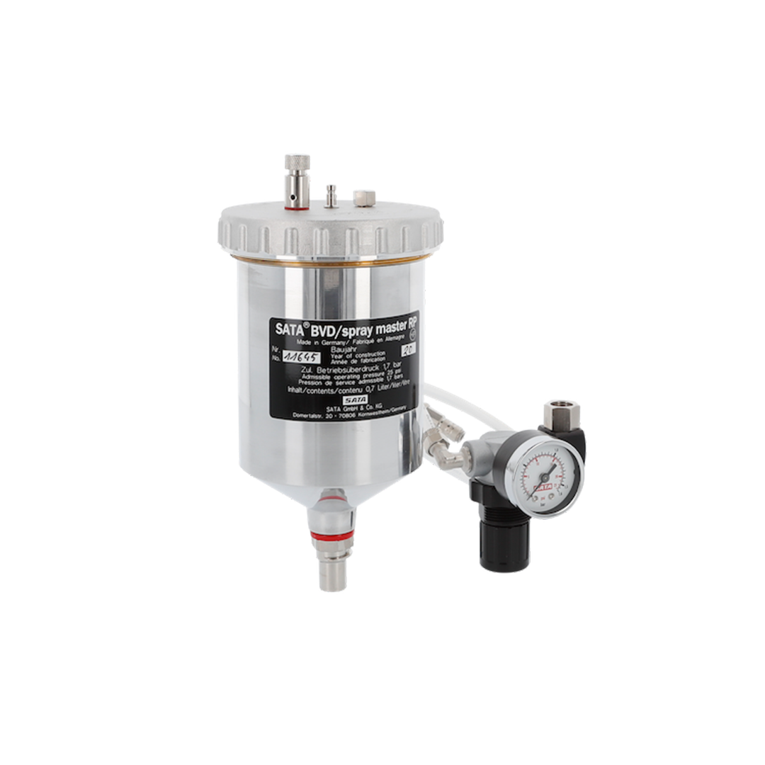 SATA Druckbecher BVD Anbausatz für SATAjet mit QCC