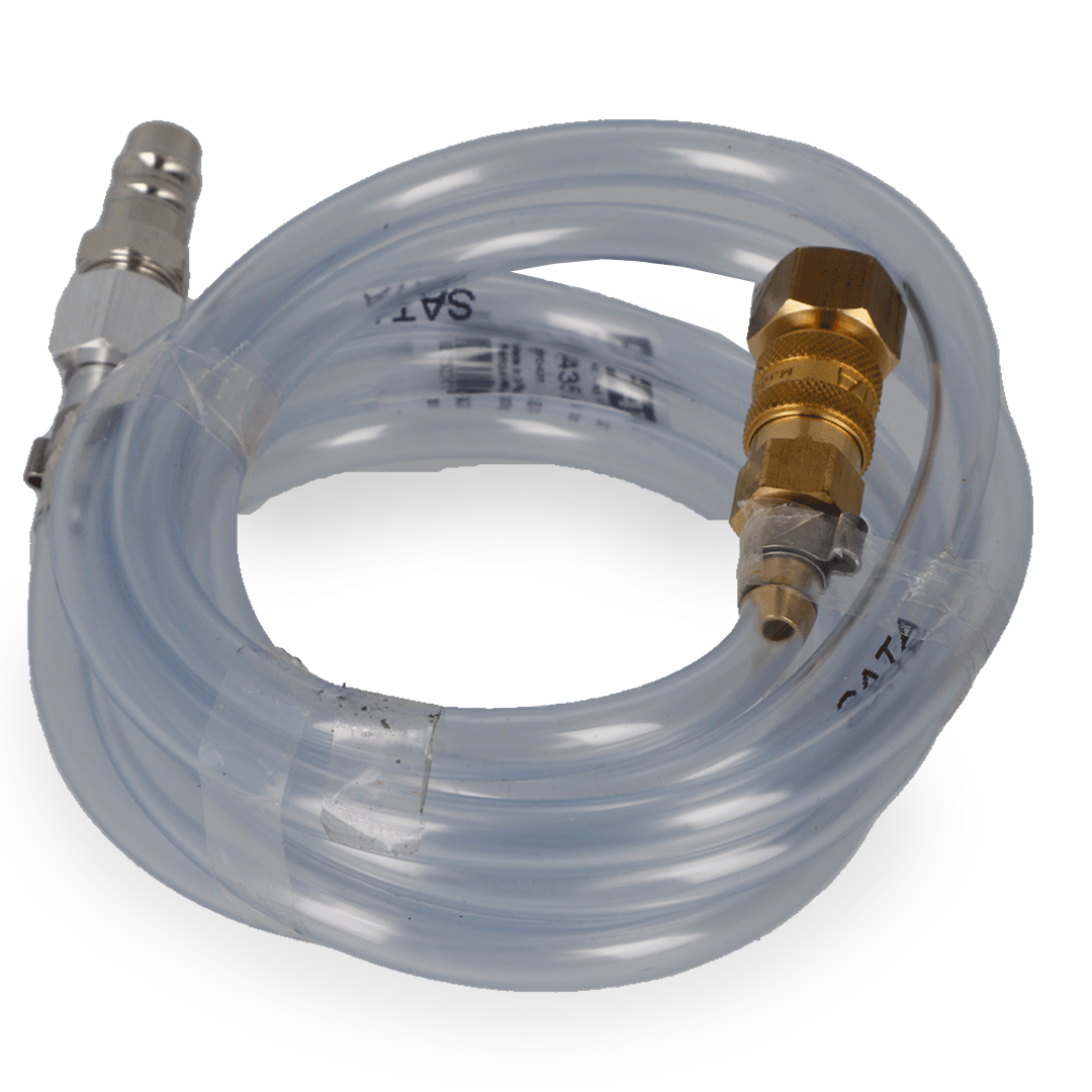 SATA PVC-Luftschlauch durchsichtig 2 m lang