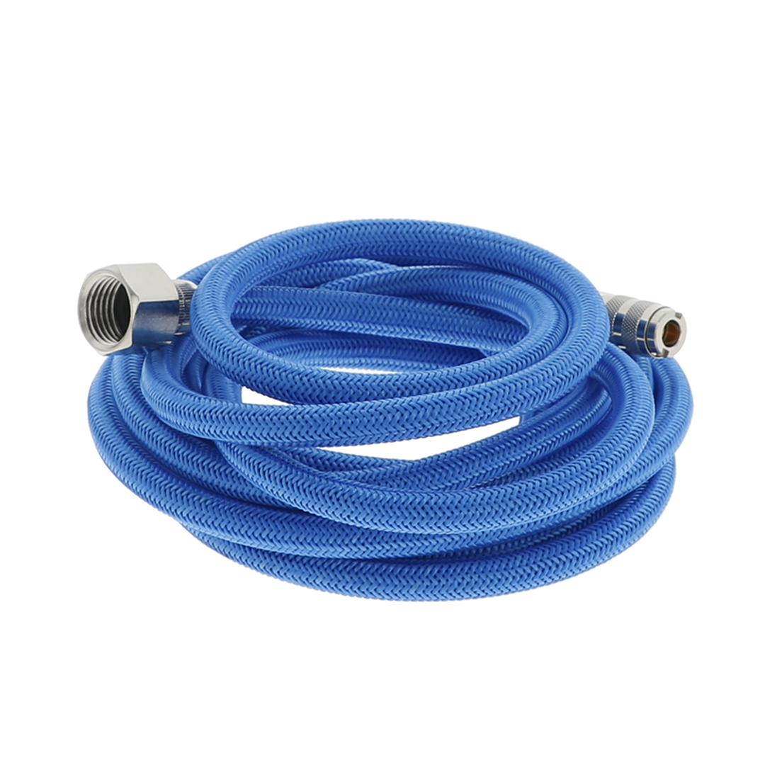 SATA Gewebe-Luftschlauch 2,5 m lang mit G1/4" Innengewinde und Mini-Schnellkupplung
