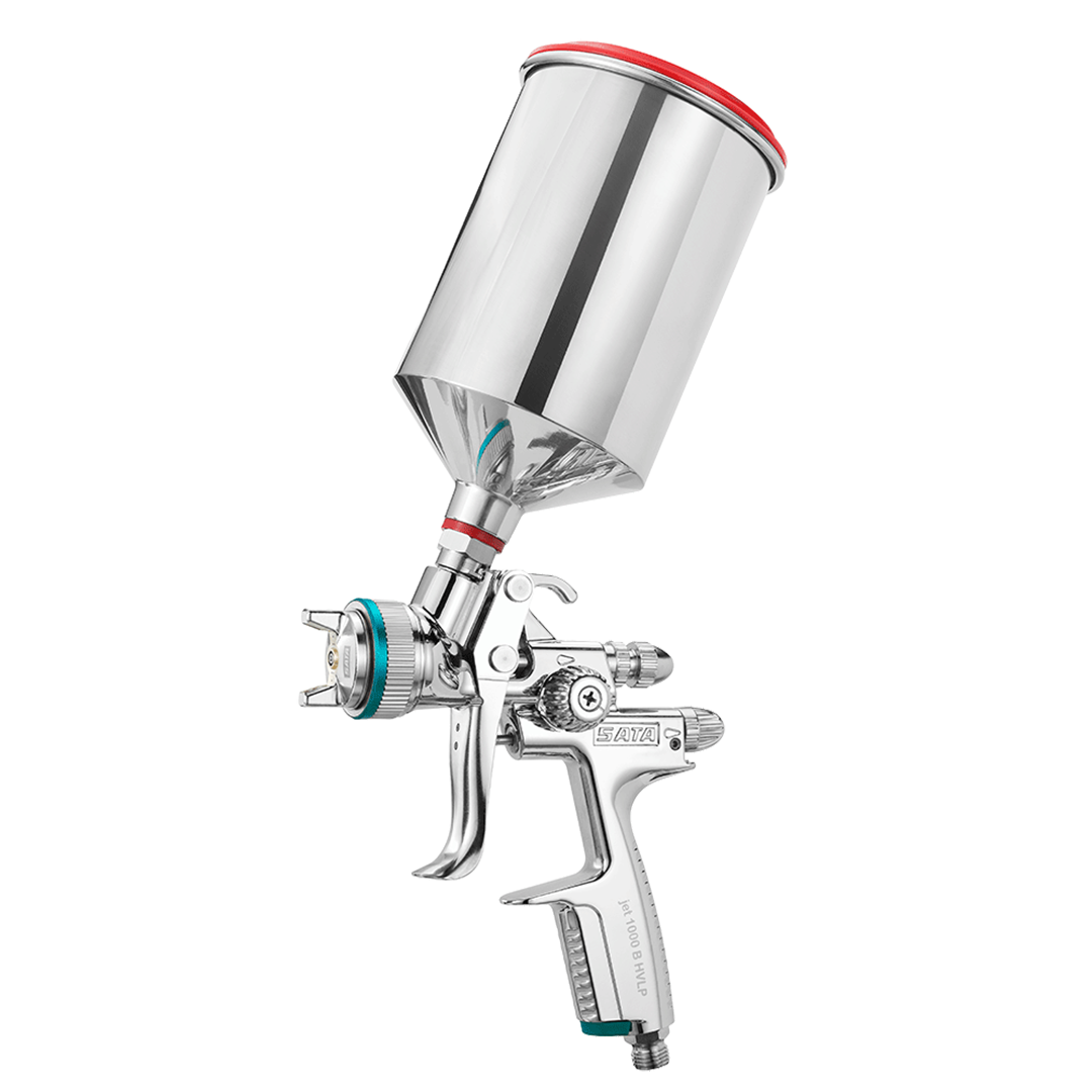Lackierpistole SATAjet 1000 B HVLP Düse 2,1 mit 0,75 l QCC-Alu-Becher ohne Drehgelenk