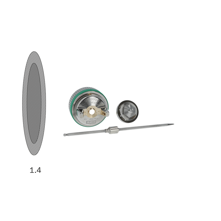 Düsensatz SATAjet 1000 B HVLP 1,4