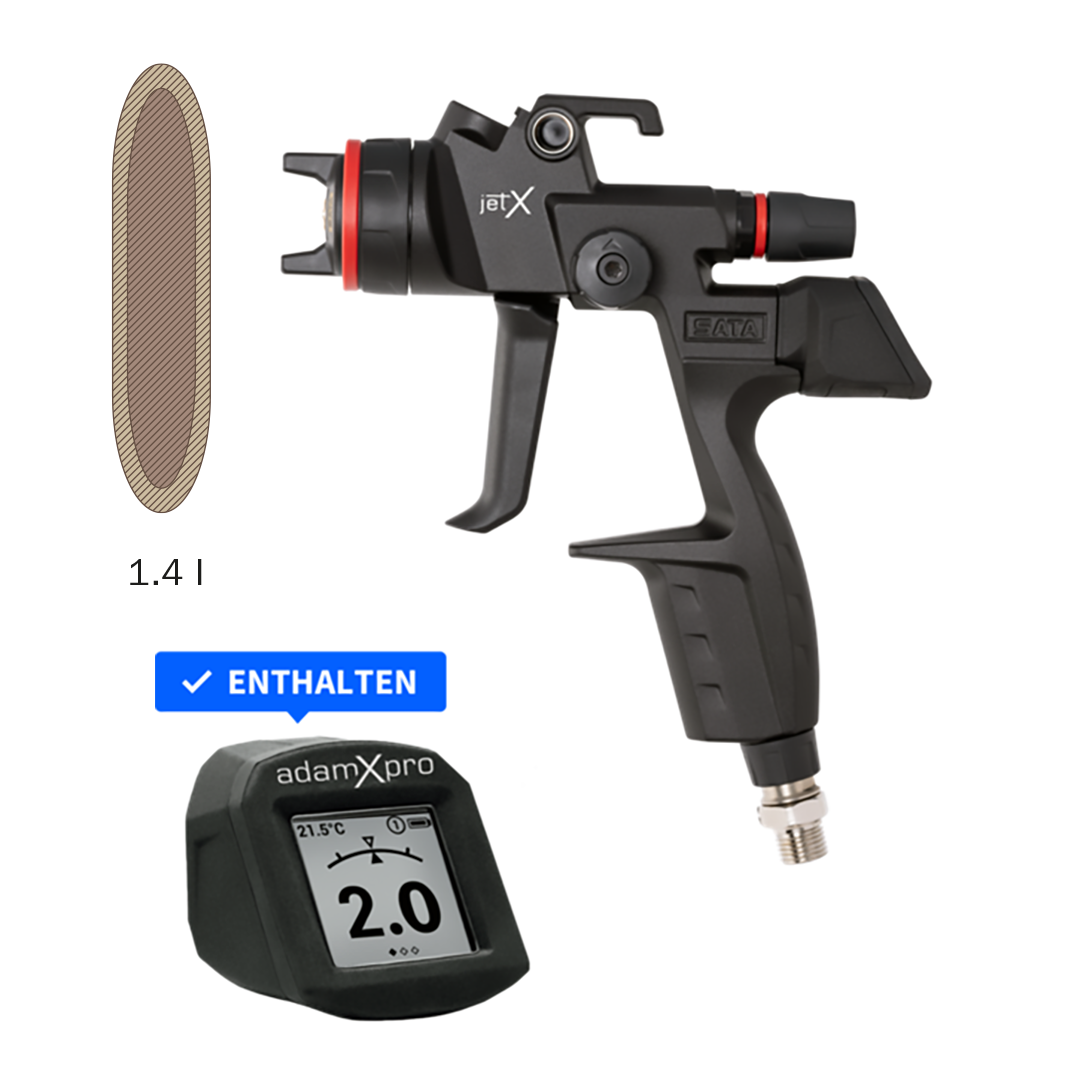 Lackierpistole SATAjet X HVLP DIGITAL pro Düse 1,4 I Control