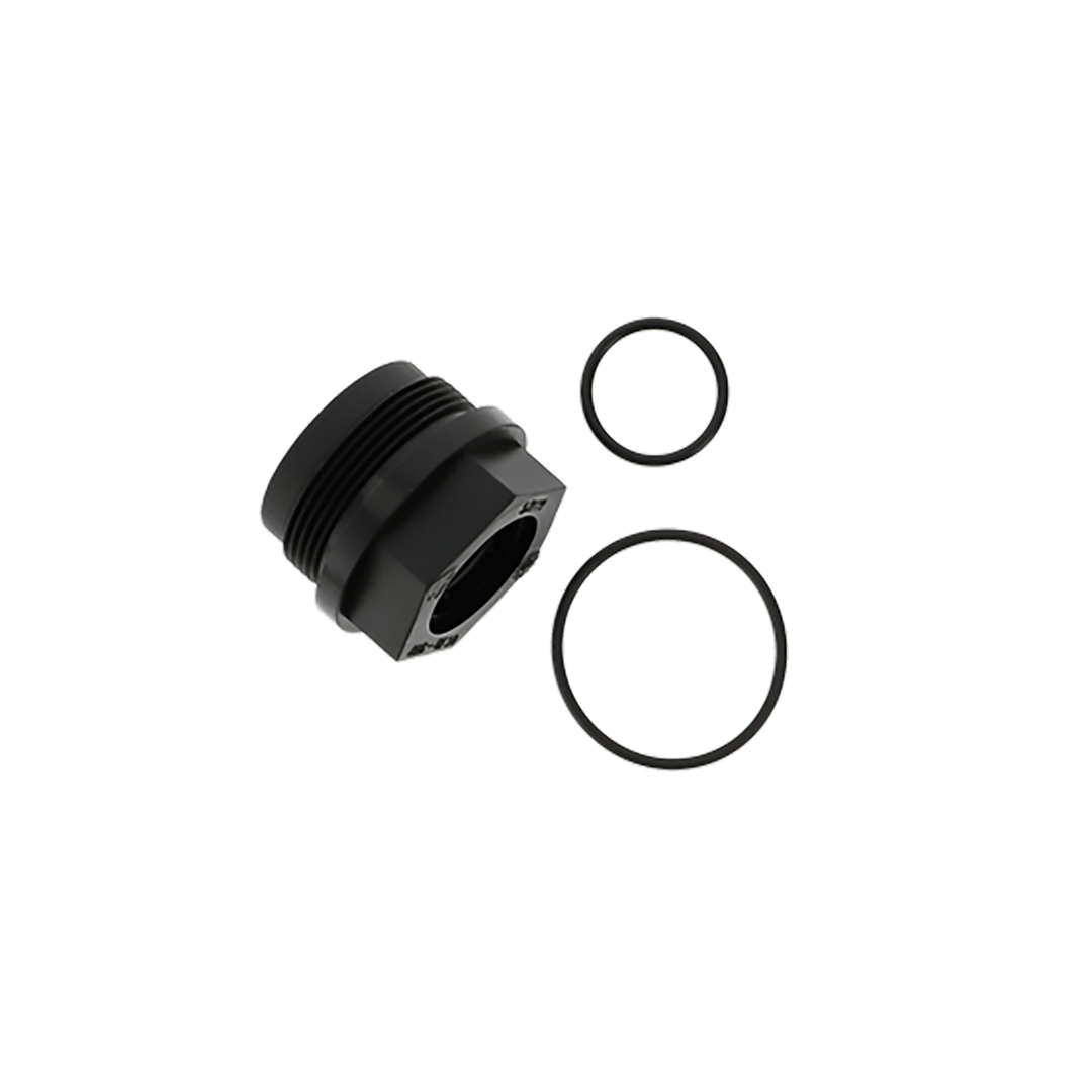 Kunststoffmutter mit 2 Dichtungsringen für SATA filter 300er und 400er Serie