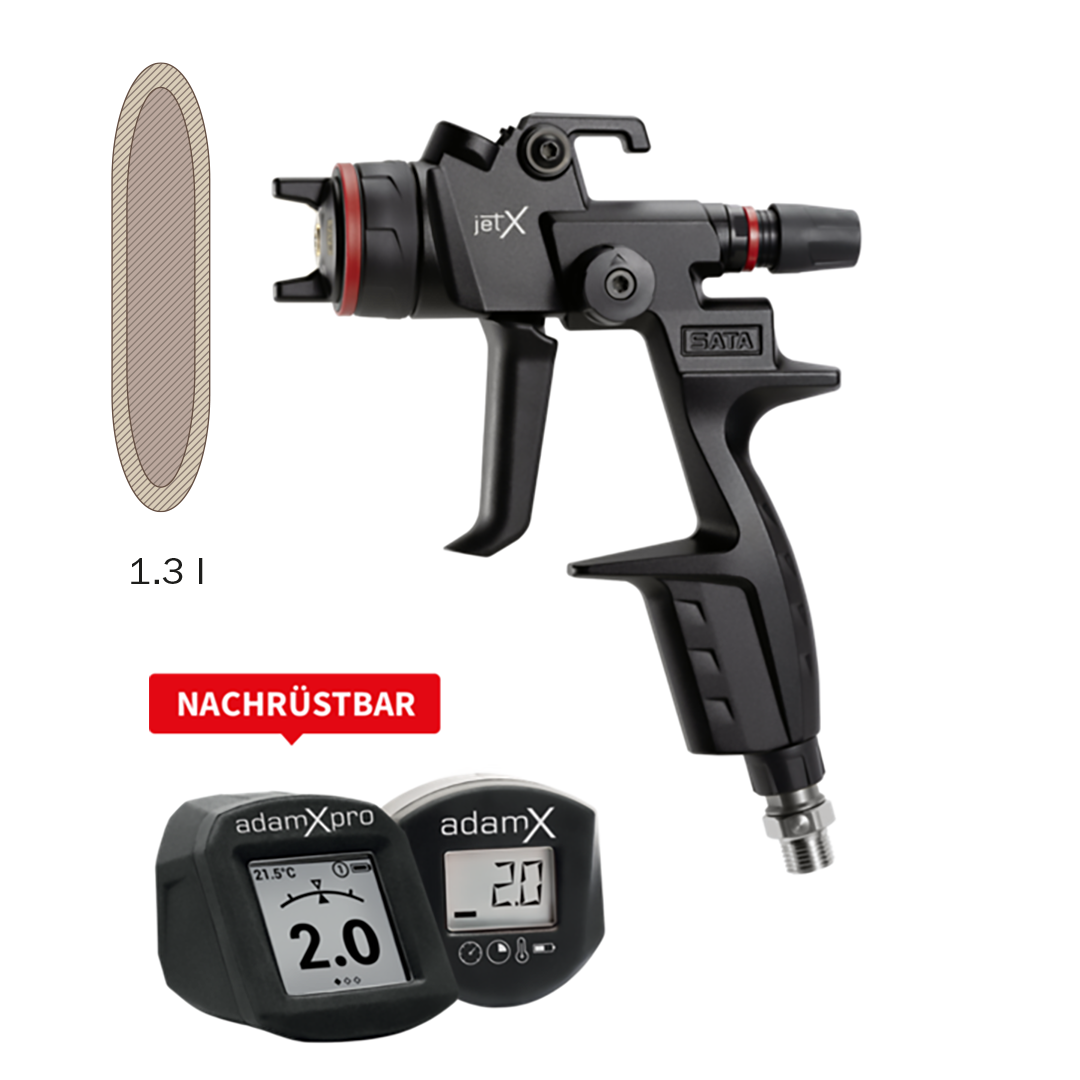Lackierpistole SATAjet X HVLP DIGITAL ready Düse 1,3 I Control