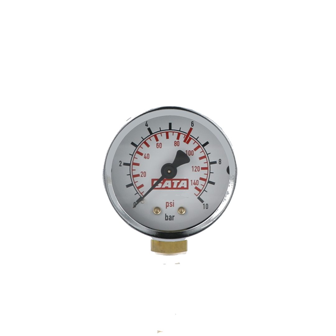 Manometer 0-10 bar, 50 mm für SATA filter 100 prep, FDG 24, spray mix, vario top spray