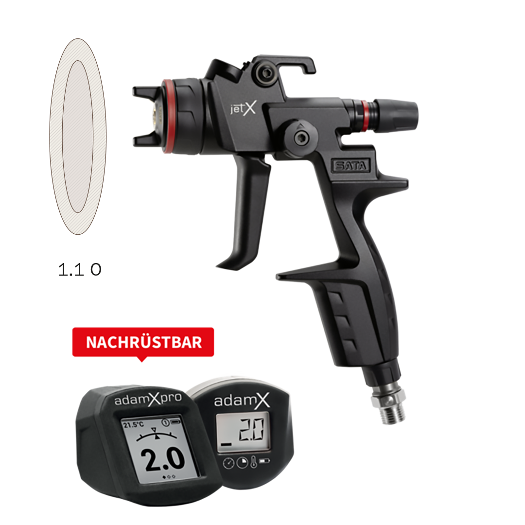 Lackierpistole SATAjet X HVLP DIGITAL ready Düse 1,1 O Speed