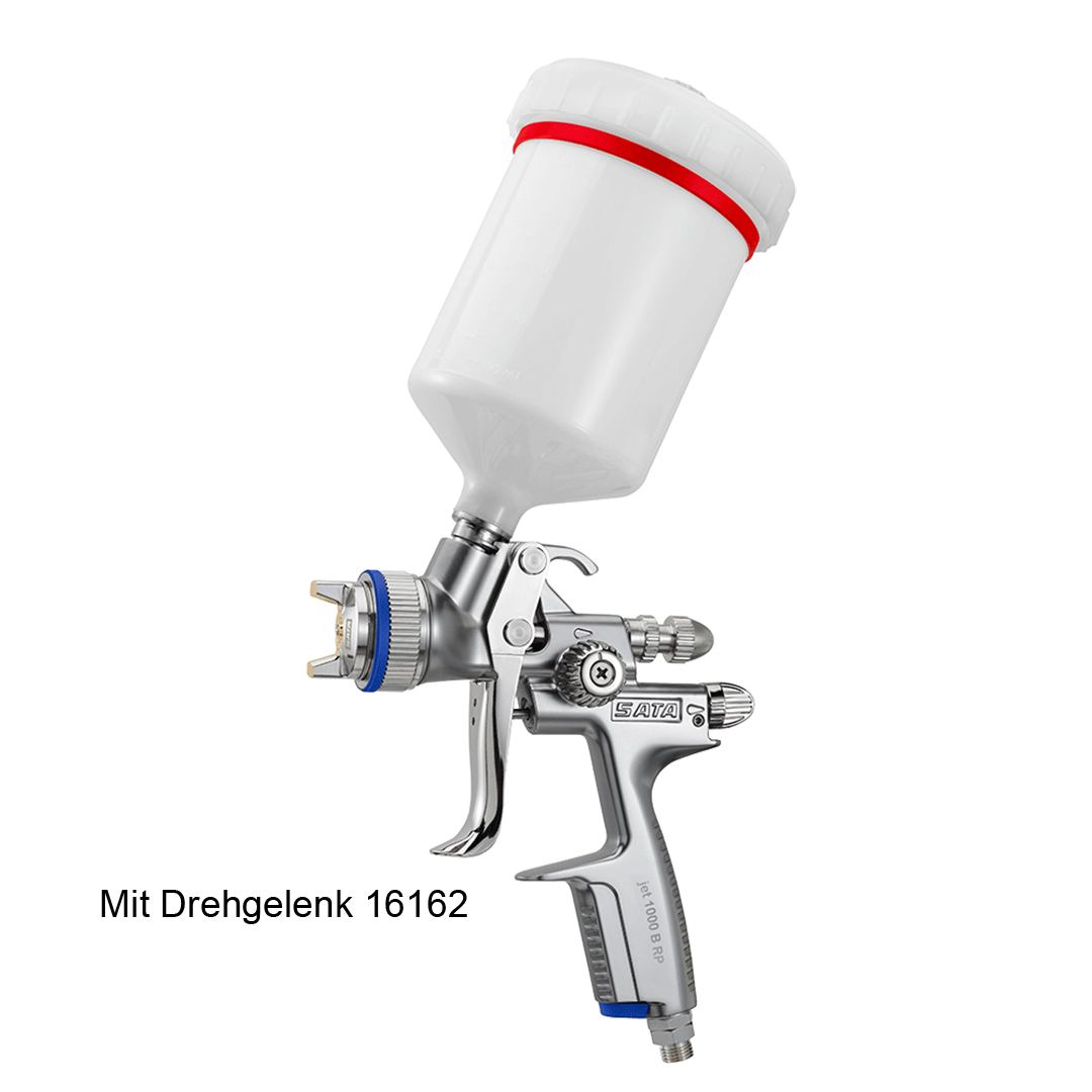 Lackierpistole SATAjet 1000 B RP Düse 2,5 mit 0,6 l QCC-Becher mit Drehgelenk